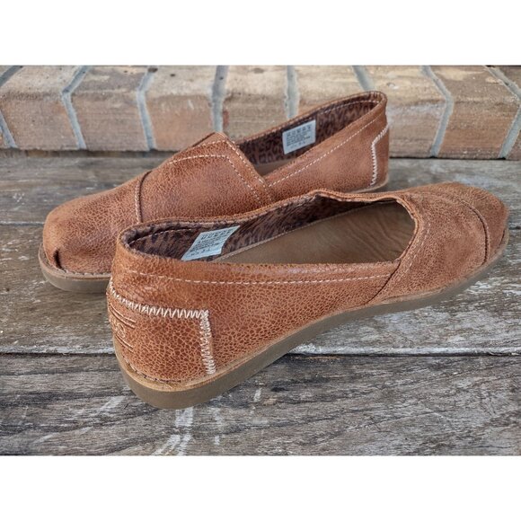 Bobs from Skechers Loafers Gypsy Chestnut Faux Suede Flats Slip On Size 8.5 - Picture 11 of 11